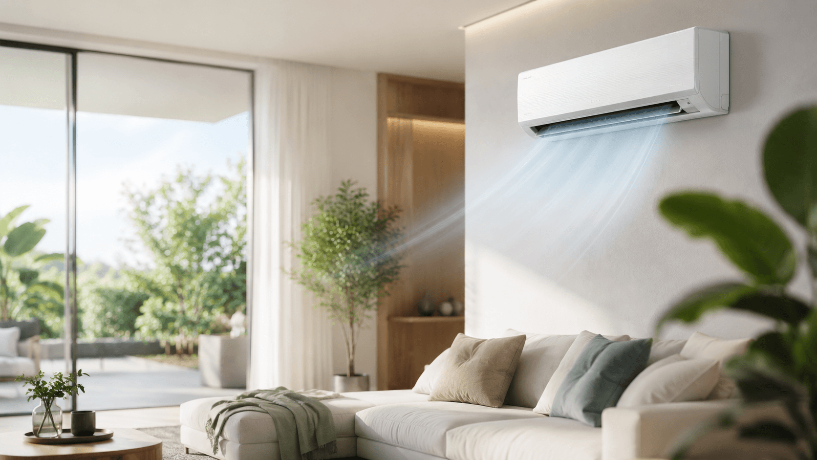 Klimaanlage in modernem Wohnraum